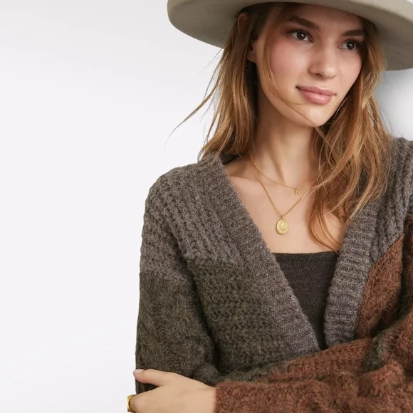 Anthropologie Multicolor Cable Knit Sweater - Picture 2 of 15